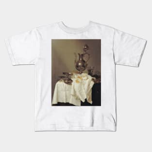 Nature Morte a l'aiguiere by Willem Claeszoon Heda Kids T-Shirt